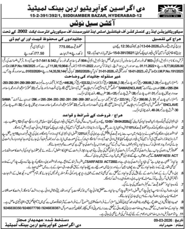 Residential Plot For Auction In Malkajgiri, Hyderabad